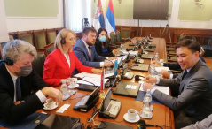 13. maj 2021. Delegacija Narodne skupštine u PS OBES sa ambasadorom Kazahstana u Srbiji